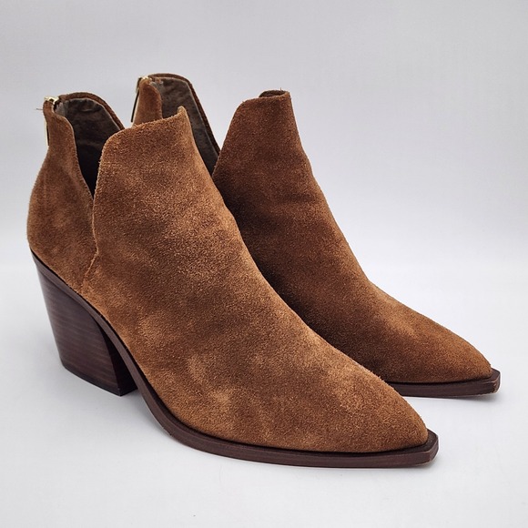 Vince Camuto Shoes - Vince Camuto Bibestie Women's Size 10 Ankle Boots Booties Suede Brown Zip